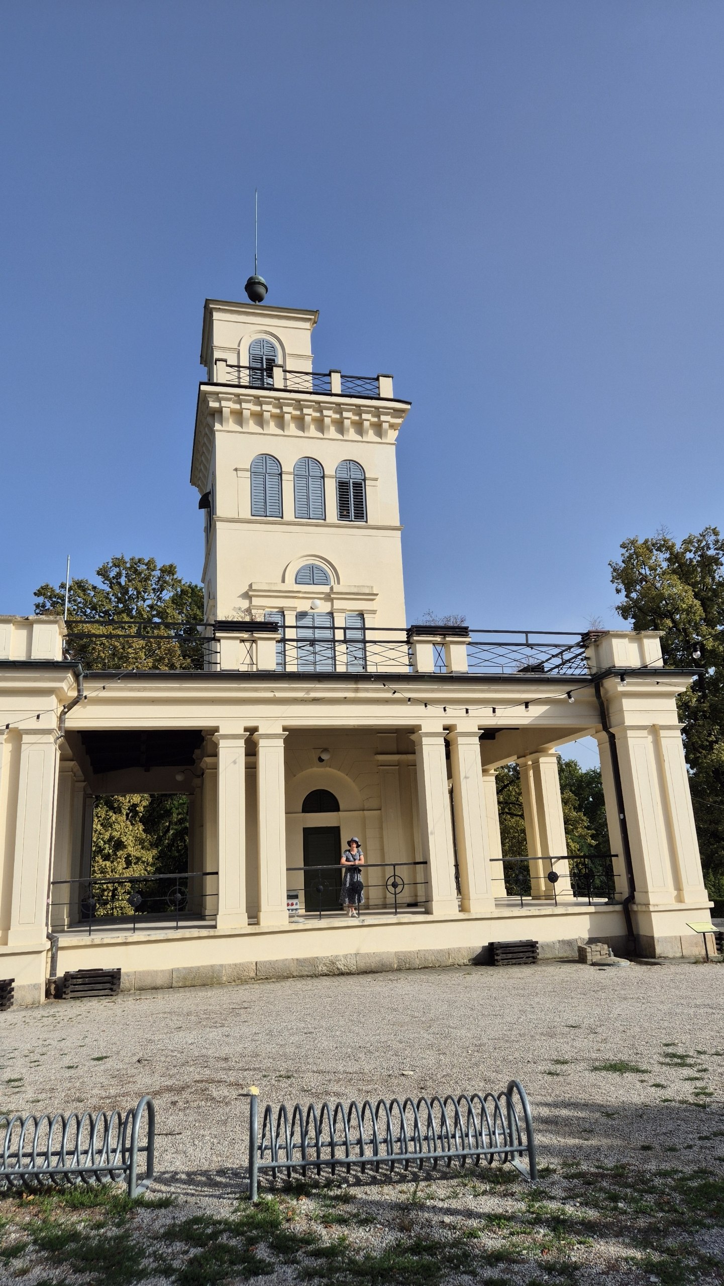 A historic pavilion among the trees in Maksimir Park Zagreb