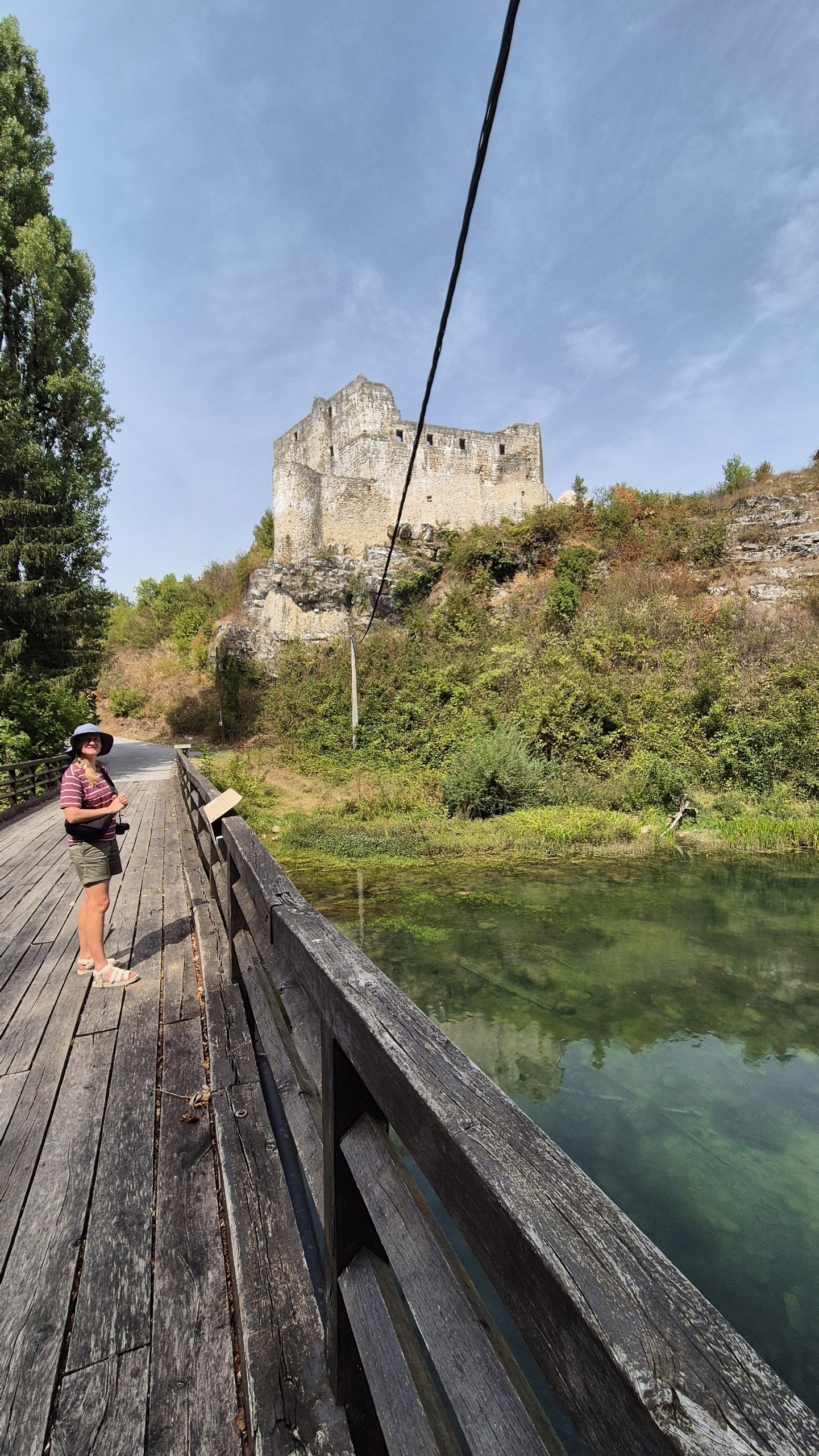 The ruins of the old castle in Slunj