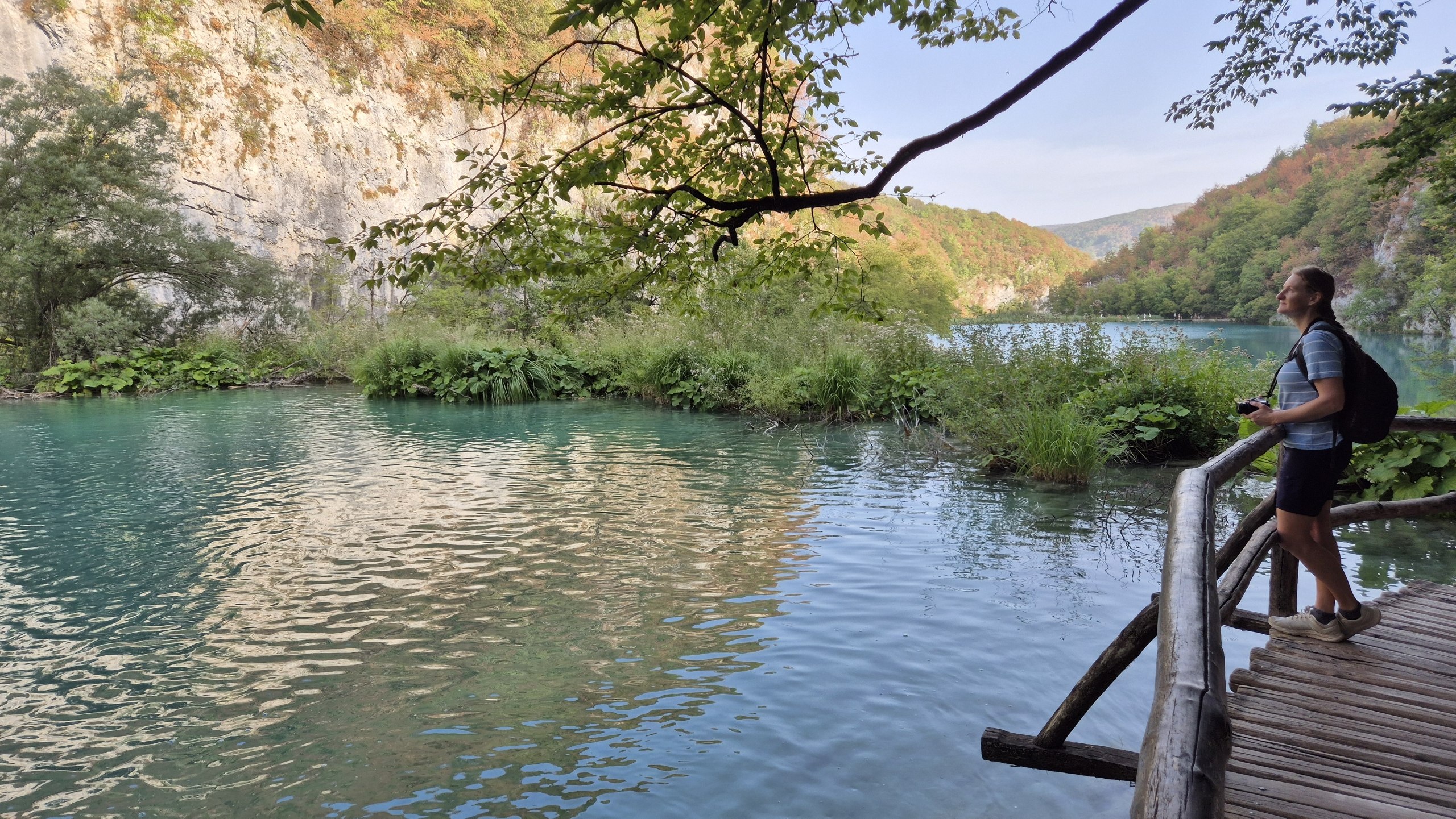 Cascades linking the lakes at Plitvice