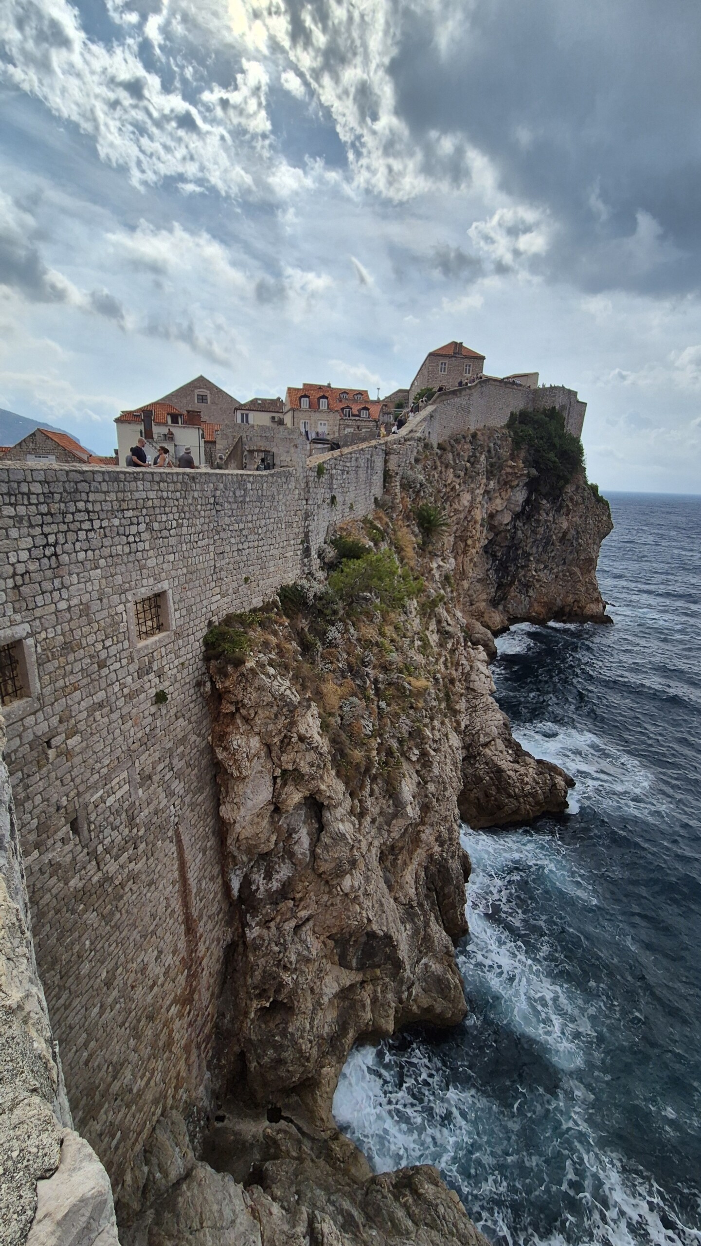20260911_100822 The rocky Adriatic coast below Dubrovnik's city walls
