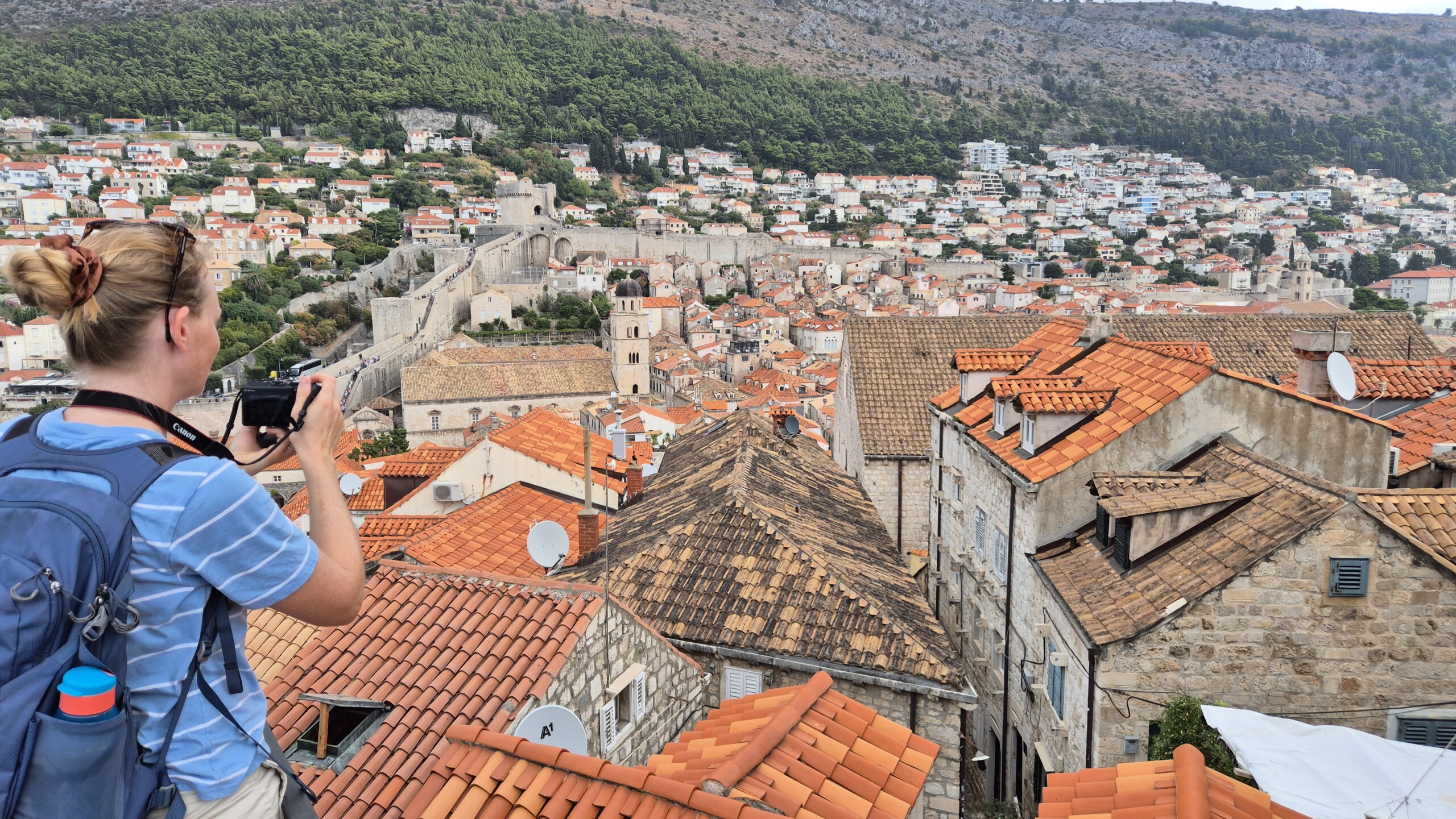 20260911_101234 Caro photographing Dubrovnik from the city walls