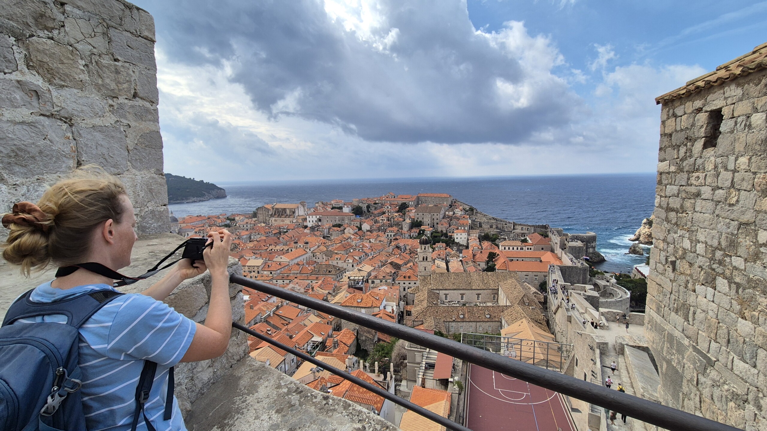 20260911_111308 Caro photographing the old city from the ramparts