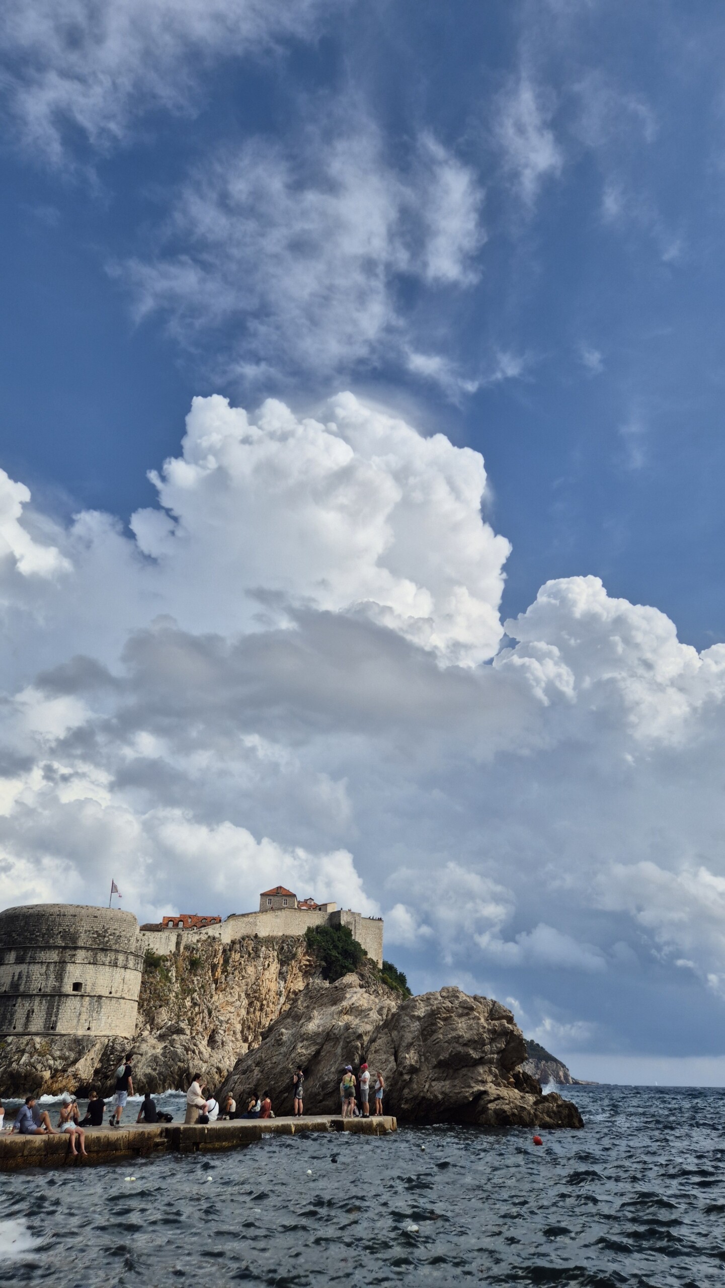 20260911_153430 Fort Lovrijenac beneath gathering storm clouds