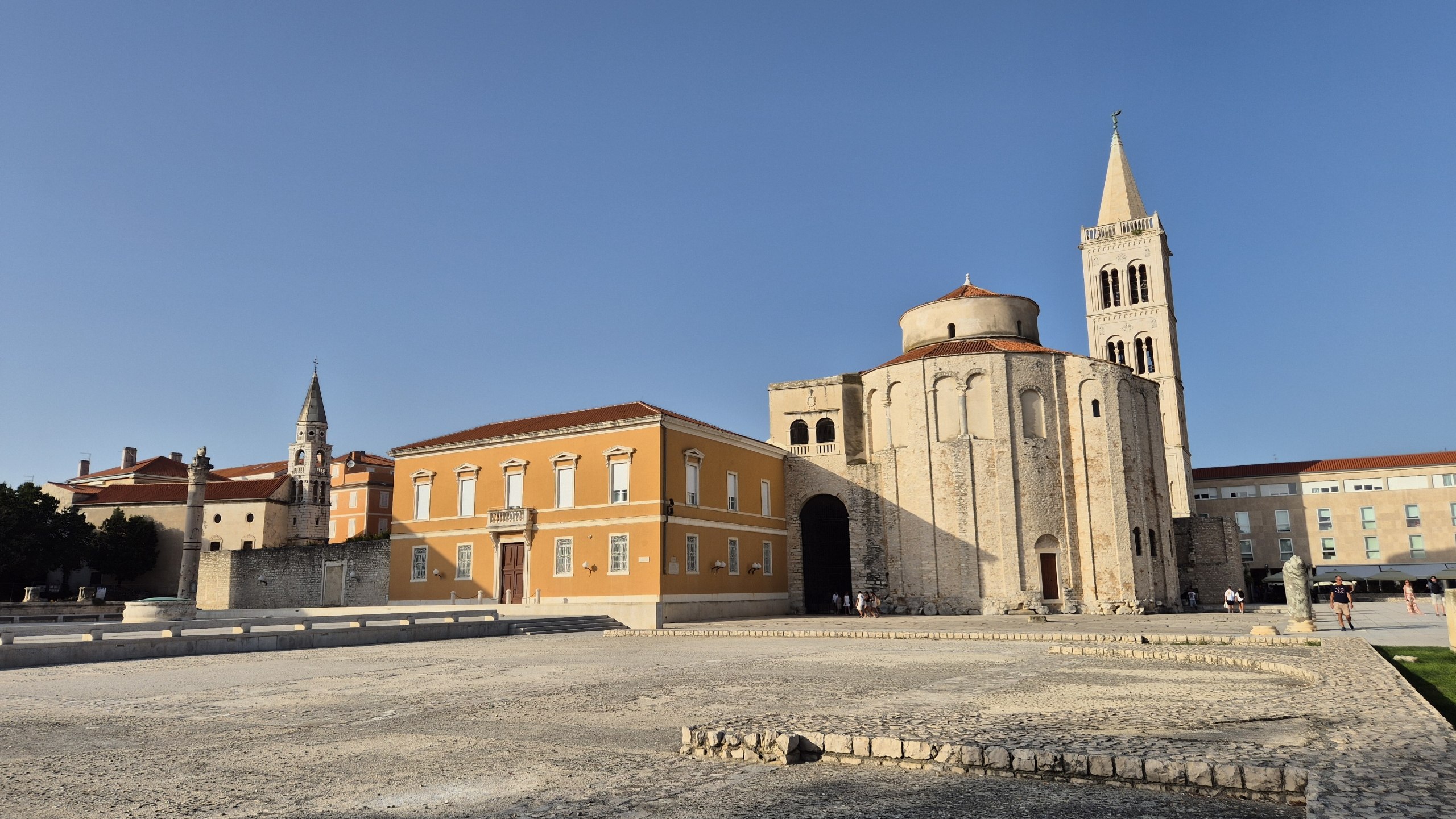 The Church of St Donatus beside the remains of the Roman Forum in Zadar