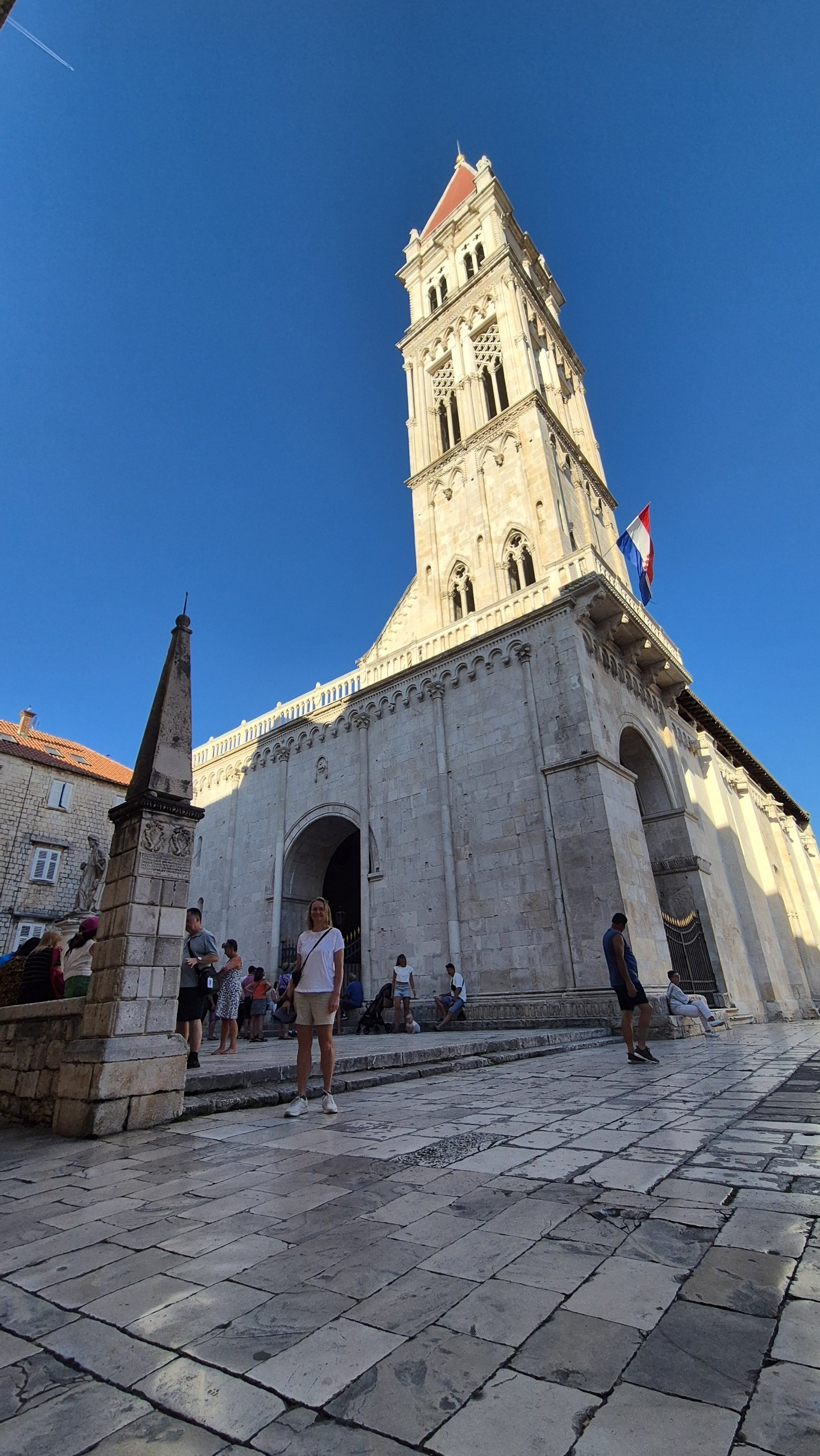 The Cathedral of St Lawrence rising above Trogir old town