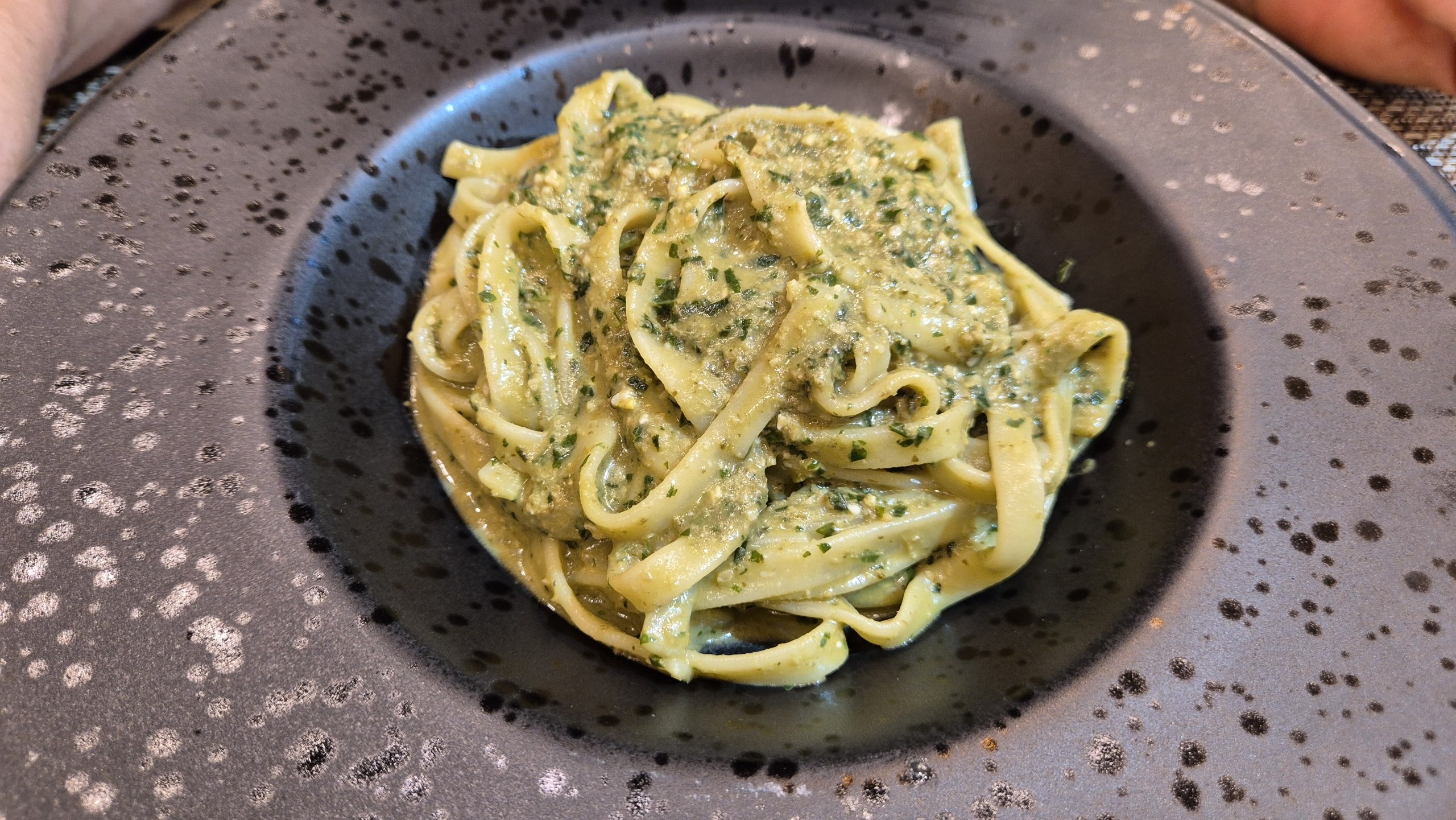day51-basil-pesto-pasta Pasta with basil pesto