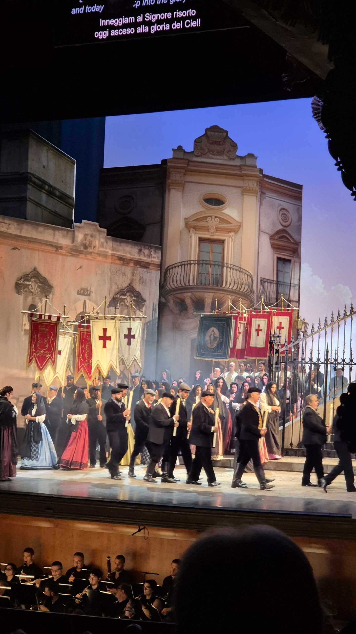day51-cavalleria-rusticana-procession A procession during Cavalleria rusticana at Teatro Massimo