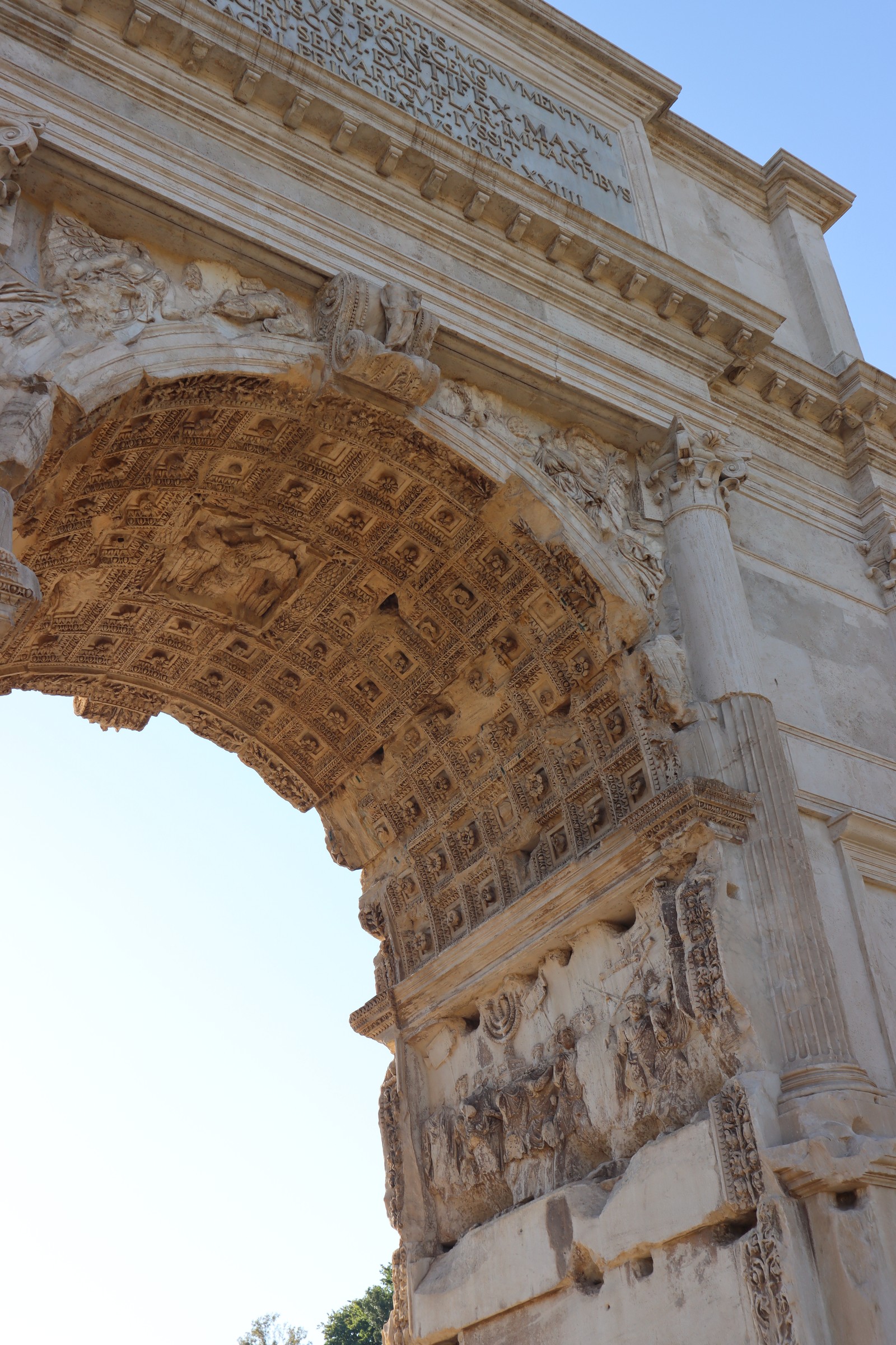 day66-arch-of-titus-detail The carved marble interior of the Arch of Titus