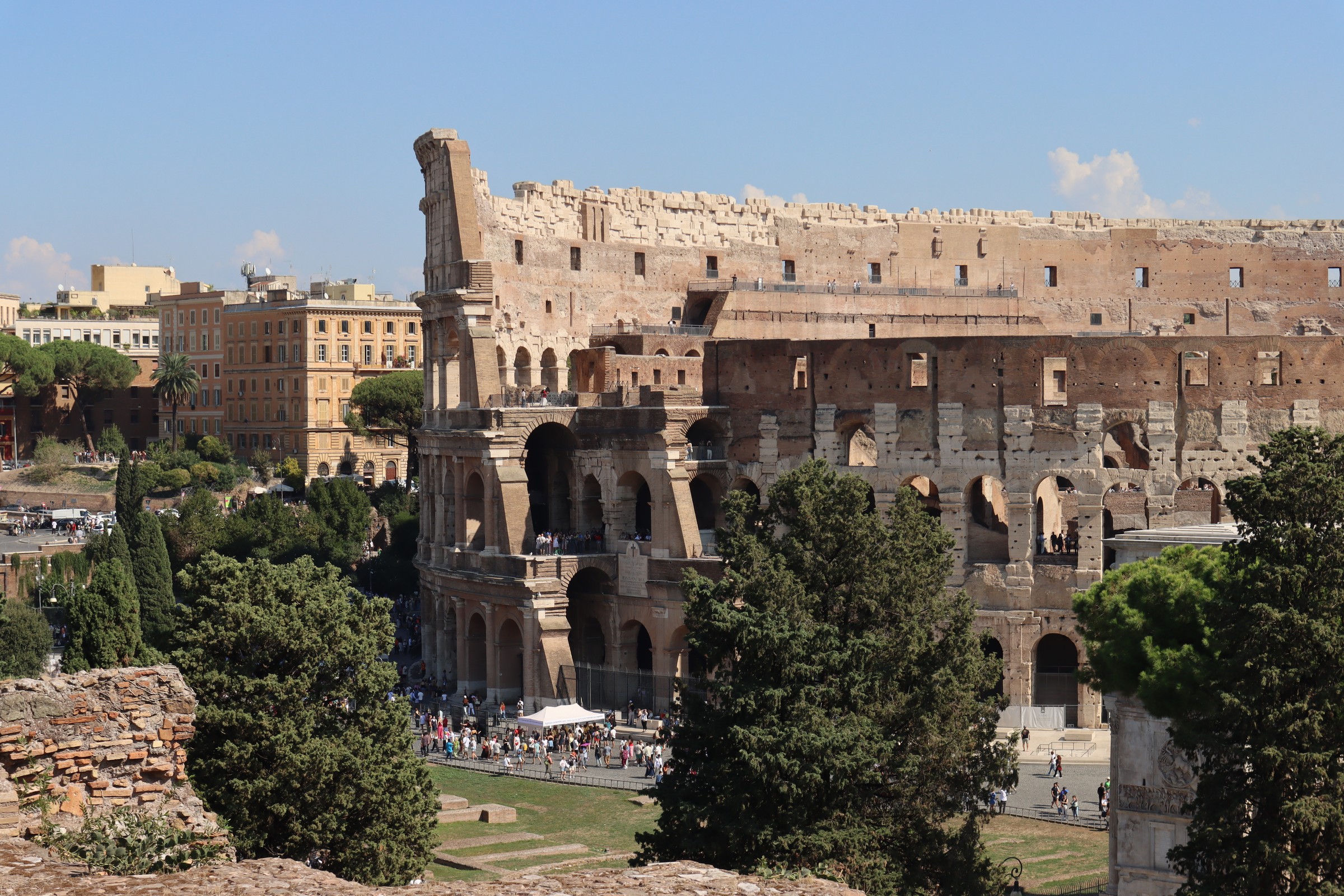 day66-colosseum-from-palatine The Colosseum seen from the ruins on Palatine Hill