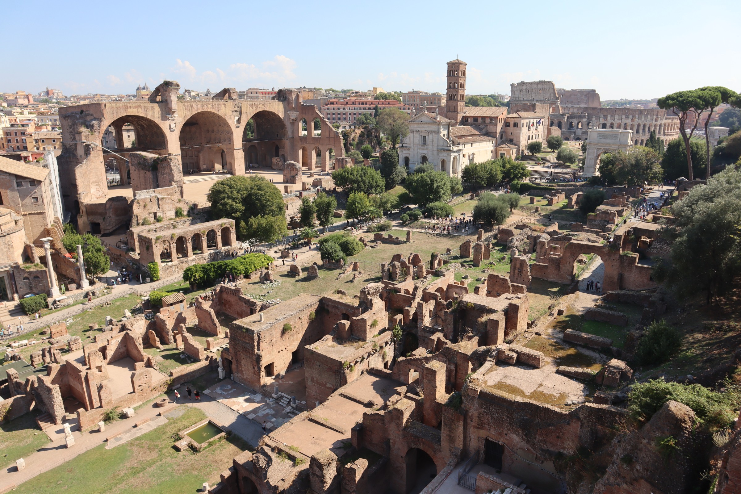 day66-palatine-palace-ruins The palace ruins spread across Palatine Hill