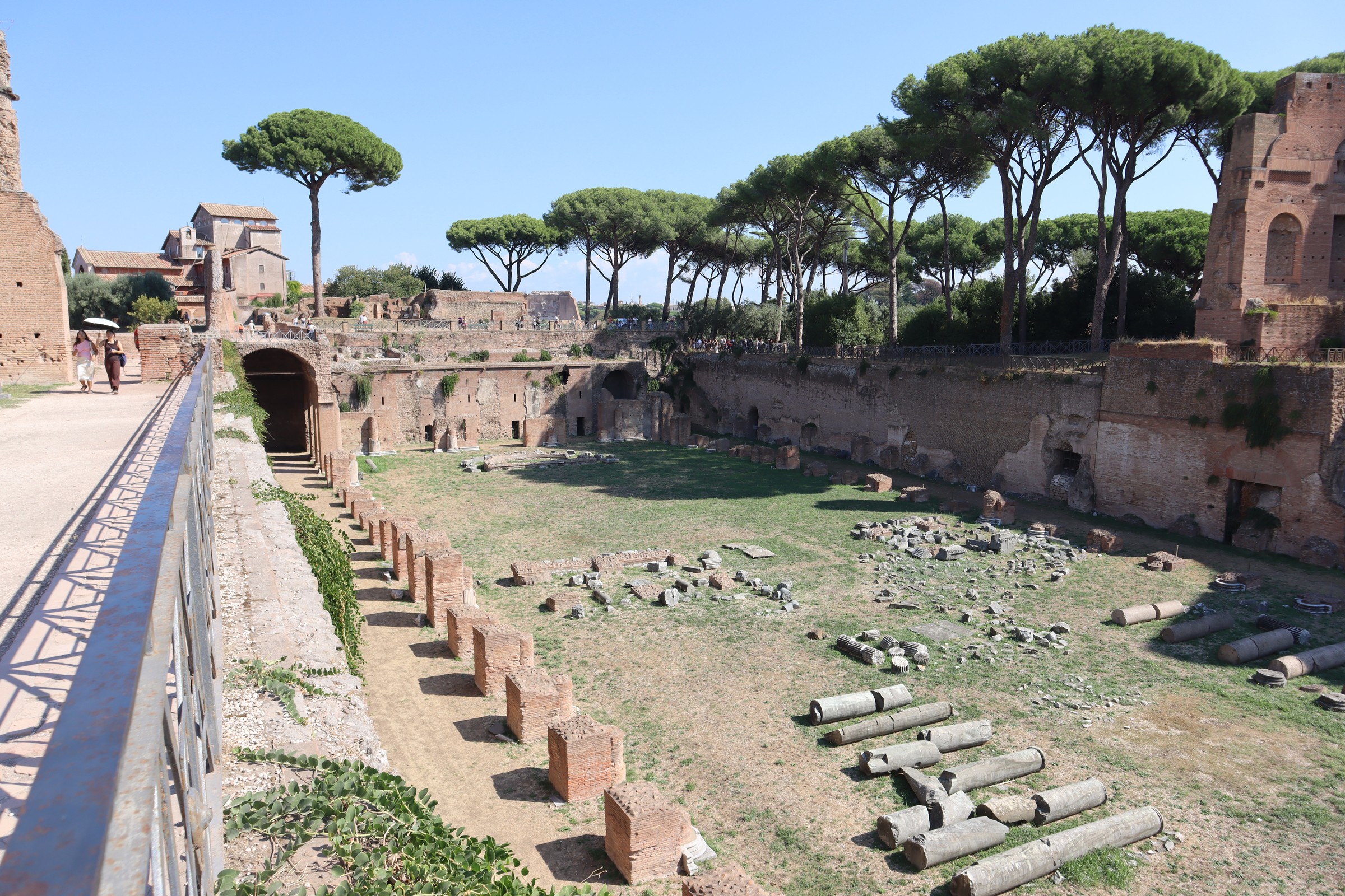 day66-stadium-domitian The long sunken Stadium of Domitian on Palatine Hill