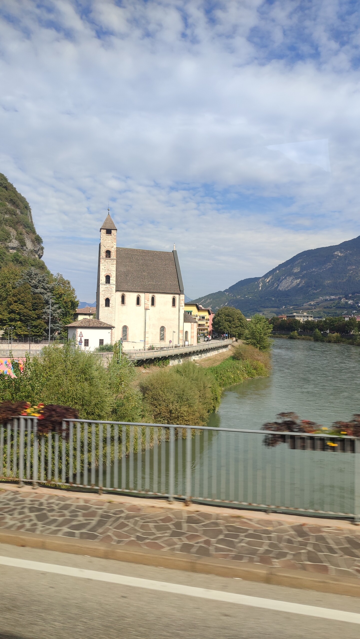 day71-alpine-church A church beside the railway through the Alps